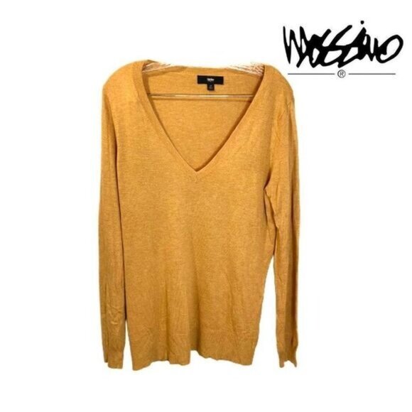Mossimo Women's Classic-Fit Lightweight Long-Sleeve V-Neck‎ Pullover Sweater - Picture 1 of 5